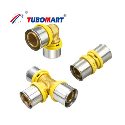 OEM TH الملفات اللاصقة الصحفية 16mm - 32mm للأنابيب متعددة الطبقات Pex-Al-Pex