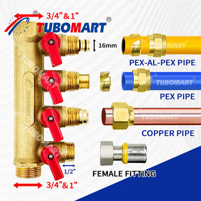 1/2 بوصة النحاس بيكس عدة أضعاف 150 Psi لمشاريع السباكة 200 درجة فهرنهايت الحرارة القصوى