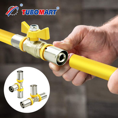 Pex Al Pex Press Fittings 3/4 بوصة مع التوافق بين أنابيب PEX المهنية