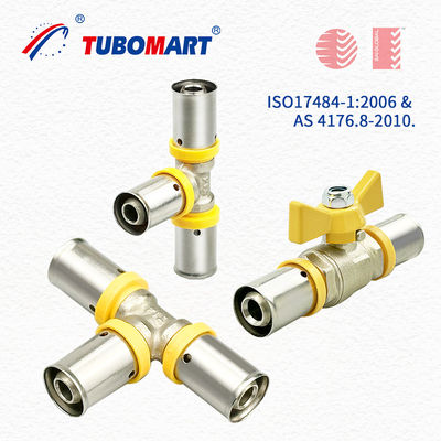 أنابيب السباكة Pex Press Fittings 3/4 بوصة للأنابيب الغازية خرطوم الاستحمام