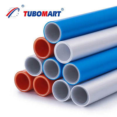 أنابيب الماء بيضاء حمراء زرقاء Pex DN 16mm - 32mm عبر ربط أنابيب البولي إيثيلين Pex