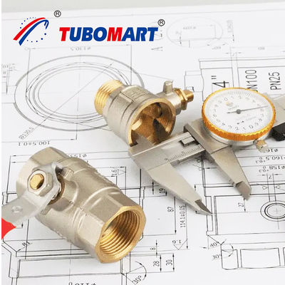 OEM Npt 1/2 بوصة Cw617n صمام كرة الغاز النحاسية لخطوط الطهي نظام أنابيب الغاز مع Pex Al Pex 16