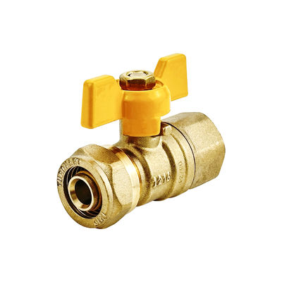 1/2' DN 20 صمام كرة غاز صمام كرة النحاس 16mm PE-AL-PE PEX AL PEX غاز الصمام الكرة أنبوب
