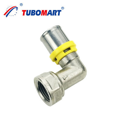 أنظمة أنابيب Tubomart مع Pex Al Pex Press TH نوع الأدوات الطبيعية النحاس اللون HPB58-3A مواد الجسم للغاز