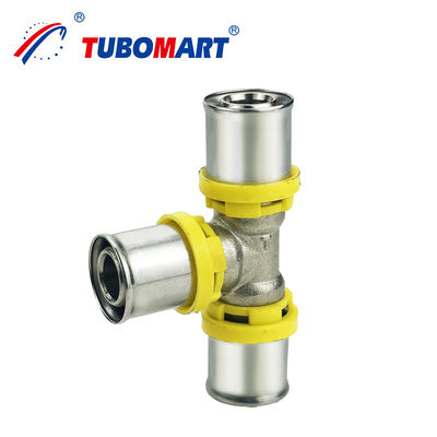 Pex Al Pex TH TYPE أدوات الصحافة لـ DN15 DN25 الضغط النحاس الطبيعي اللون قابلة للتخصيص التثبيت السهل للنظام الغازي سهل التثبيت