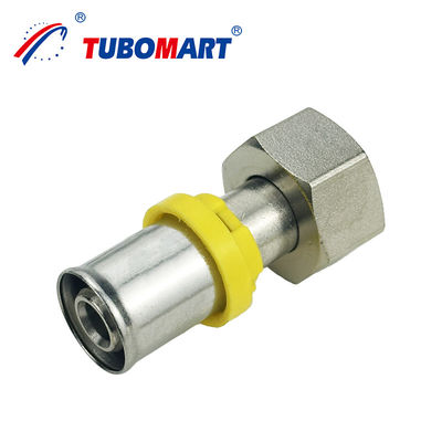 Tubomart Wholesale TH Style PEX AL PEX Press Fitting Elbow Tee Coupling Brass Press Fitting ISO9001 معتمد