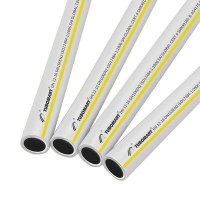 أنابيب غاز TUBOMART OEM PEX-AL-PEX ISO17484 متعددة الطبقات PAP للتدفئة نظام الغاز 16-32 مم