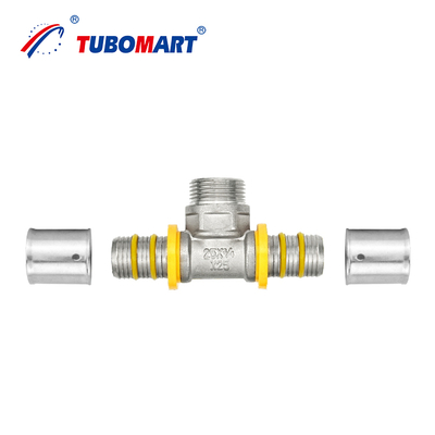 24 عاماً من الخبرة في التصنيع المخصصة Pex Al Pex Press Fittings للأنظمة الغازية / المائية OEM ODM مدعوم