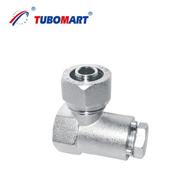 تجهيزات ضغط Pex Al Pex المخصصة من Tubomart لنظام الغاز/الماء، لون نحاسي OEM أو مطلي بالنيكل