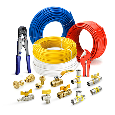 Tubomart 16-32mm الأزرق تخصيص Pex الإصلاحات Pex Al أنبوب رابط نحاس Pex الصحافة إصلاحات الصحافة
