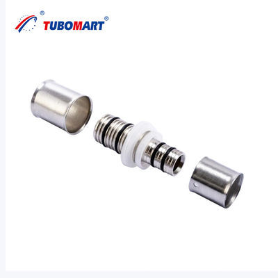 Tubomart High Quality PEX-AL Crimp Fittings UNEQUAL STRAIGHT UNION for PAP Multilayer Pipe - OEM/ODM Available with CE/ISO